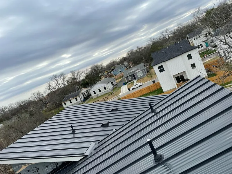 Standing seam metal roof panels with vents for Skylight Repair in Greenbrier
